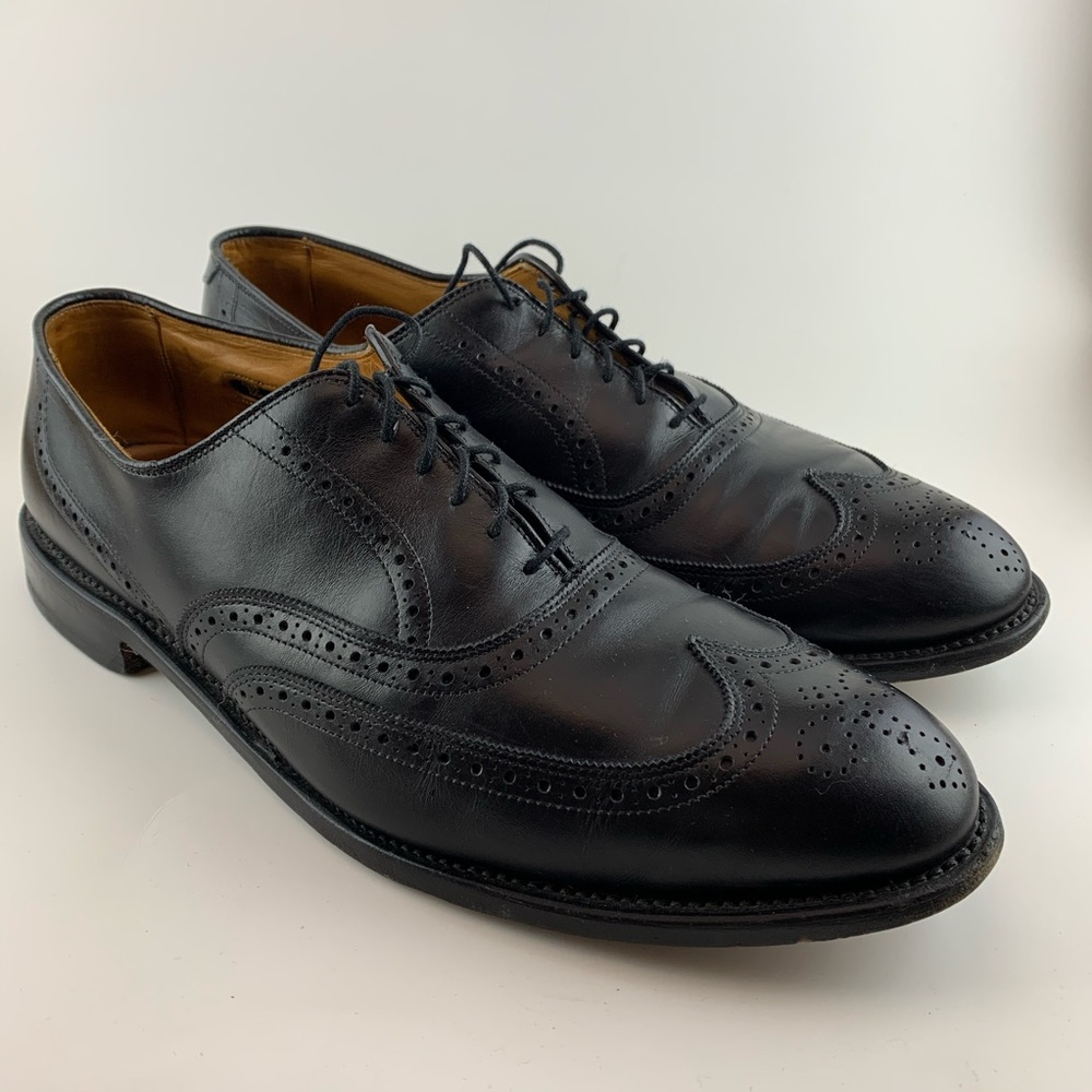 Allen Edmonds Chester Black wingtips size 12 D